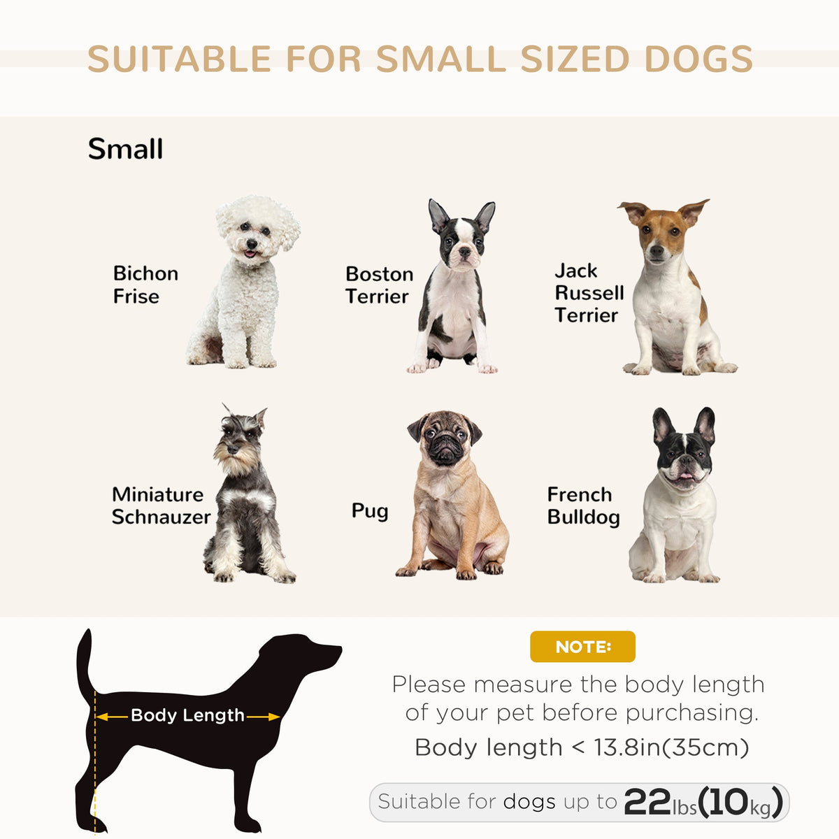 PawHut Luxury Fancy Dog Bed for Small Dogs with Hidden Storage