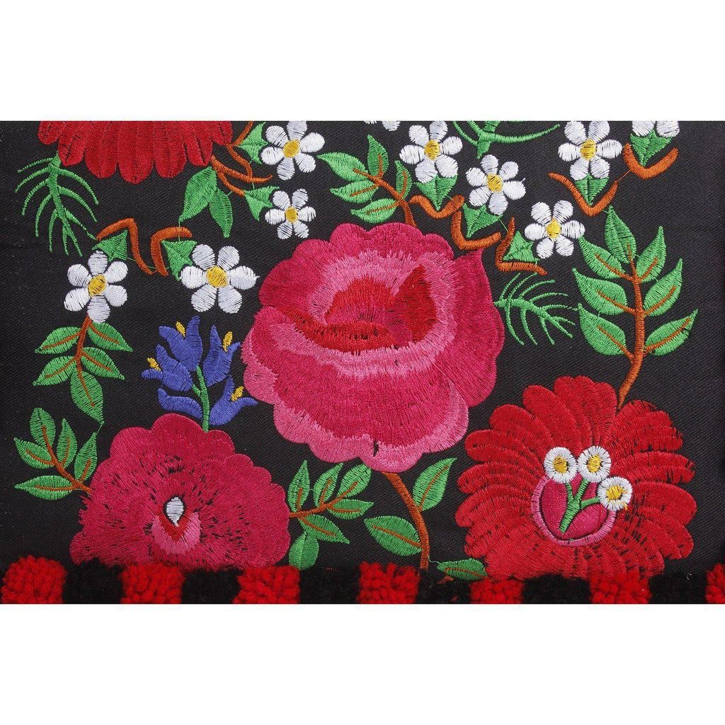 Pom Pom Embroidered Artisan Wristlet - Thailand