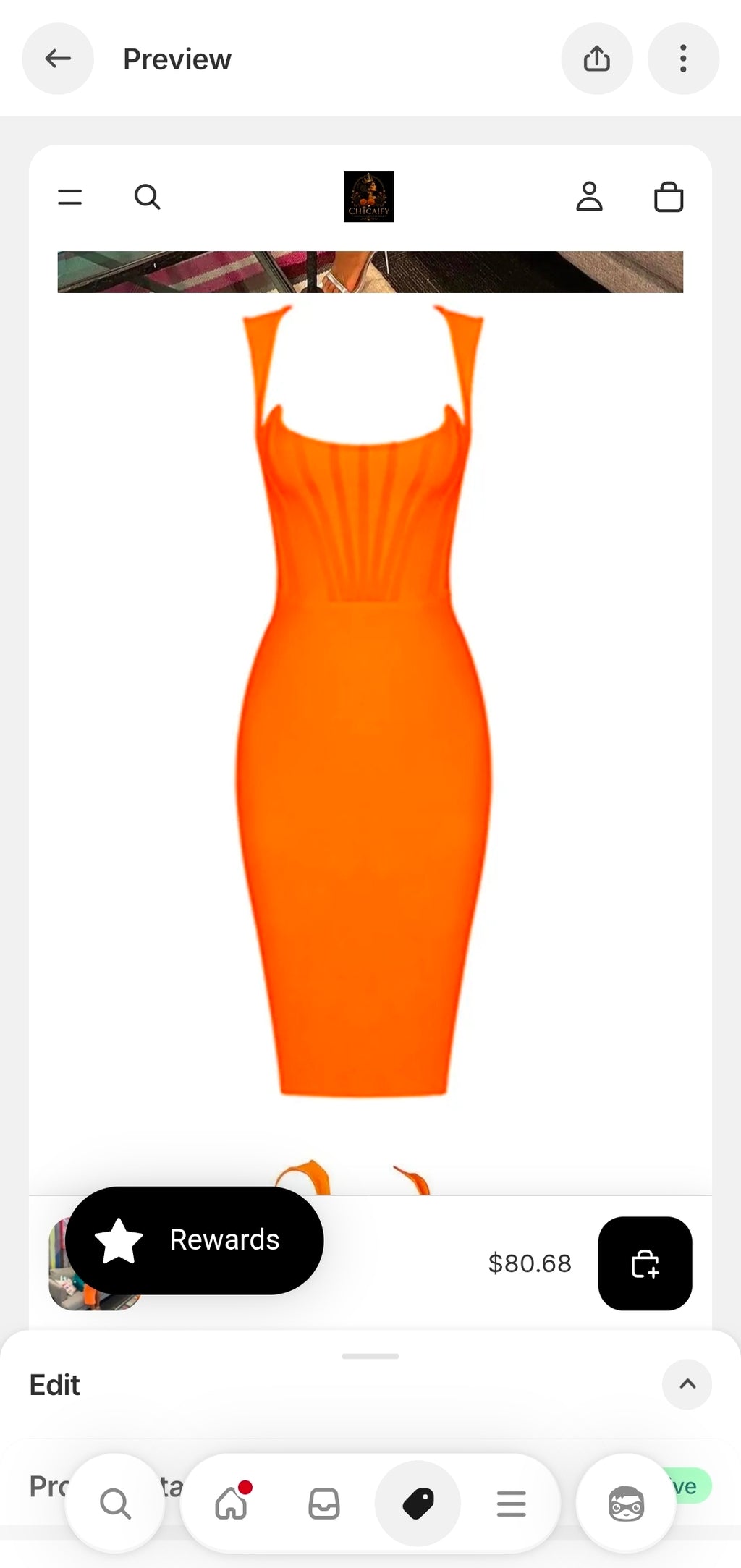 Orange Sexy Sleeveless Bodycon Bandage Night Club FashionDress