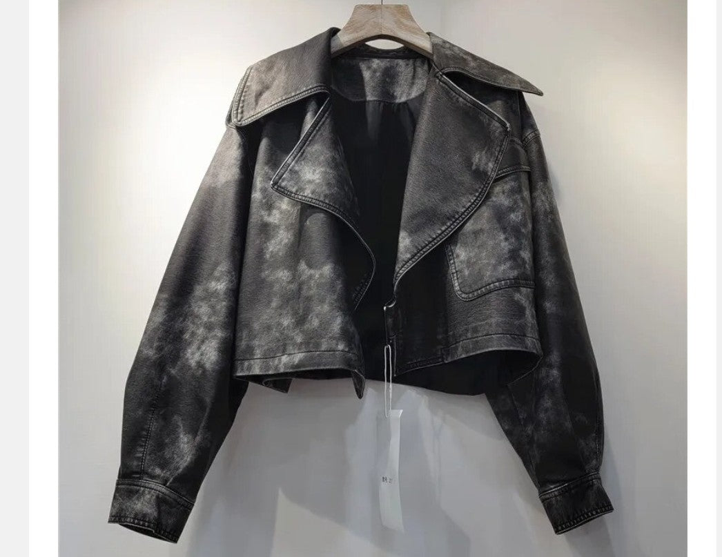 Relaxed Leather-Look Jacket