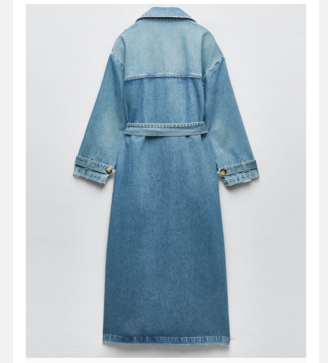 Long Denim Trench Coats