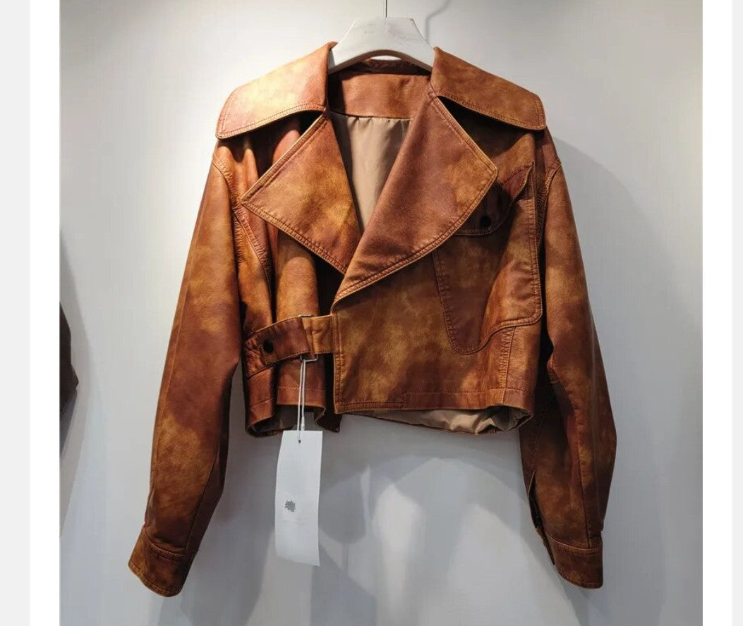 Relaxed Leather-Look Jacket