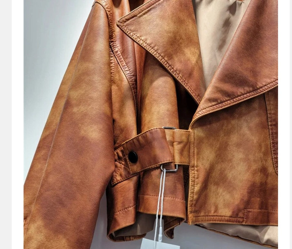 Relaxed Leather-Look Jacket