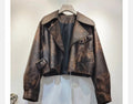Relaxed Leather-Look Jacket