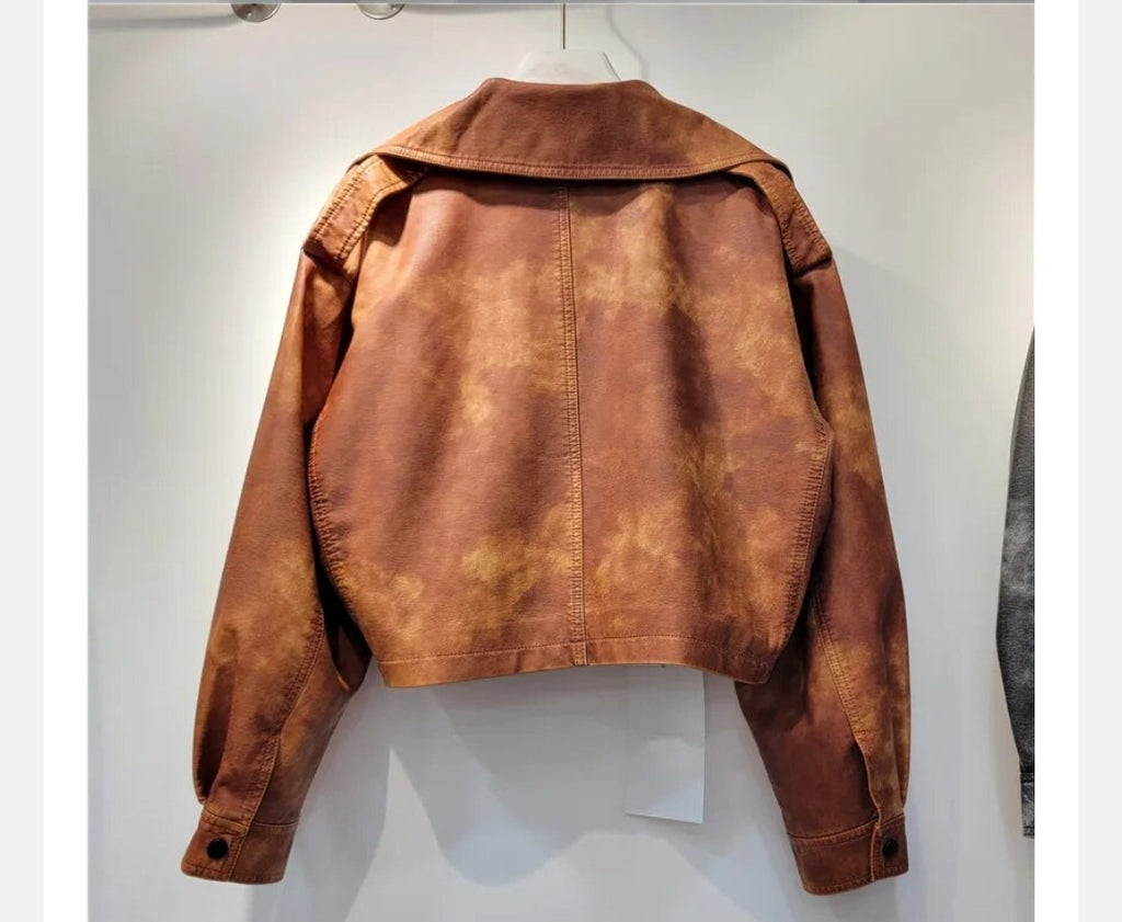 Relaxed Leather-Look Jacket
