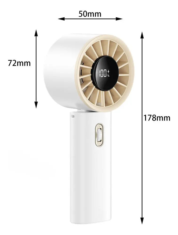 Portable Travel Turbine Fan – Rechargeable