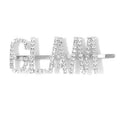 Saige Crystal Pave "GLAM" Rhinestone Hair Pin Bobby Pin