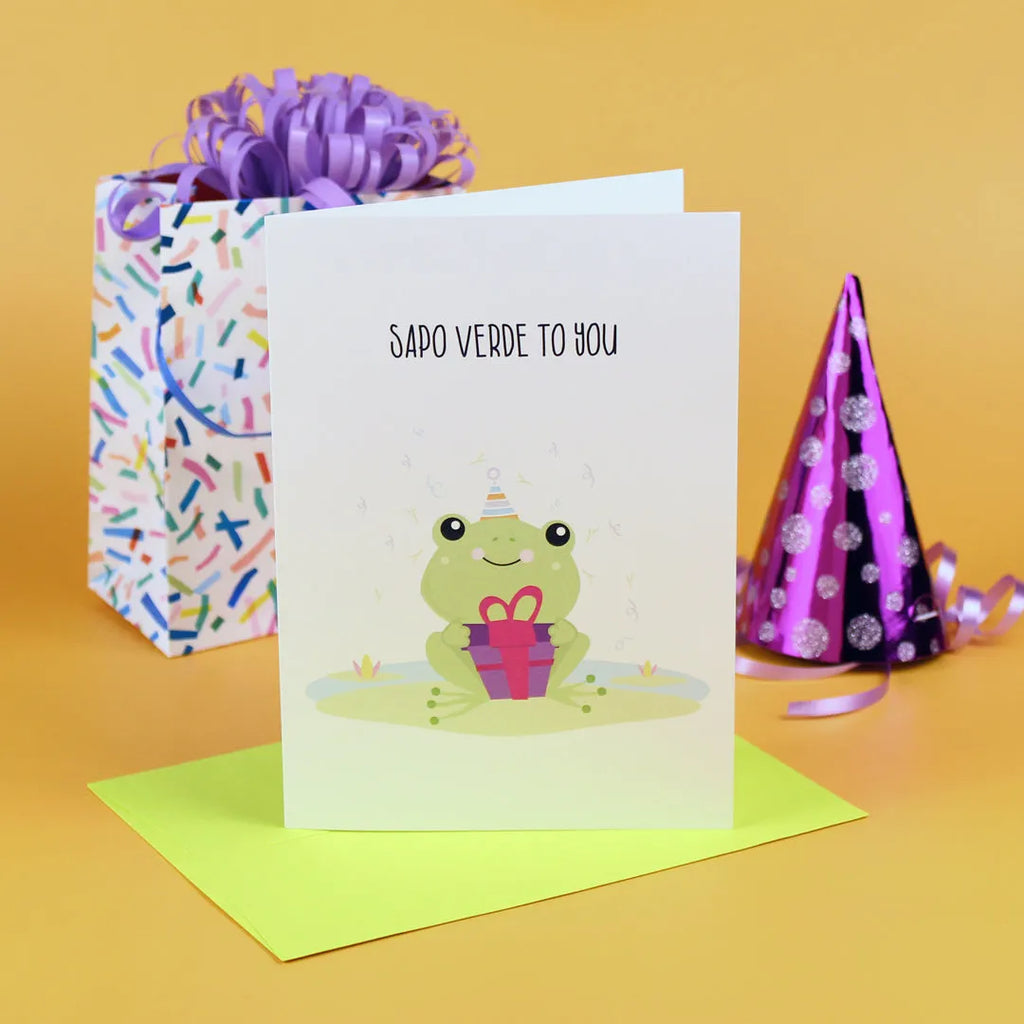 Sapo Verde Too You – Funny Spanish Birthday Card