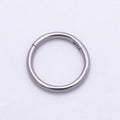 Titanium 10mm Silver Round Single Septum Cartilage Piercing Clicker | Findings-00469