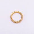 Titanium 11mm Cable Single Septum Cartilage Piercing Clicker in Gold & Silver | Findings-00307 Findings-00308
