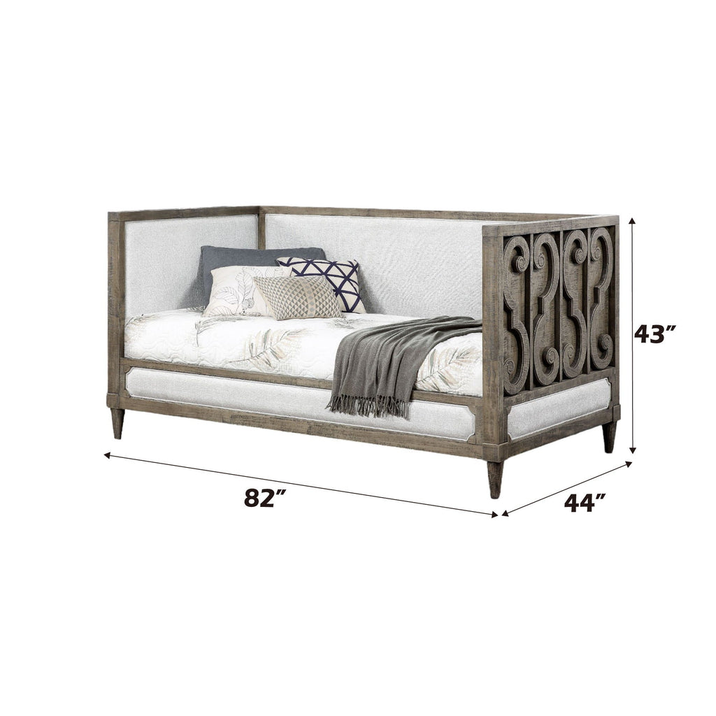 Artesia Twin Daybed with Upholstered Panels - Tan
