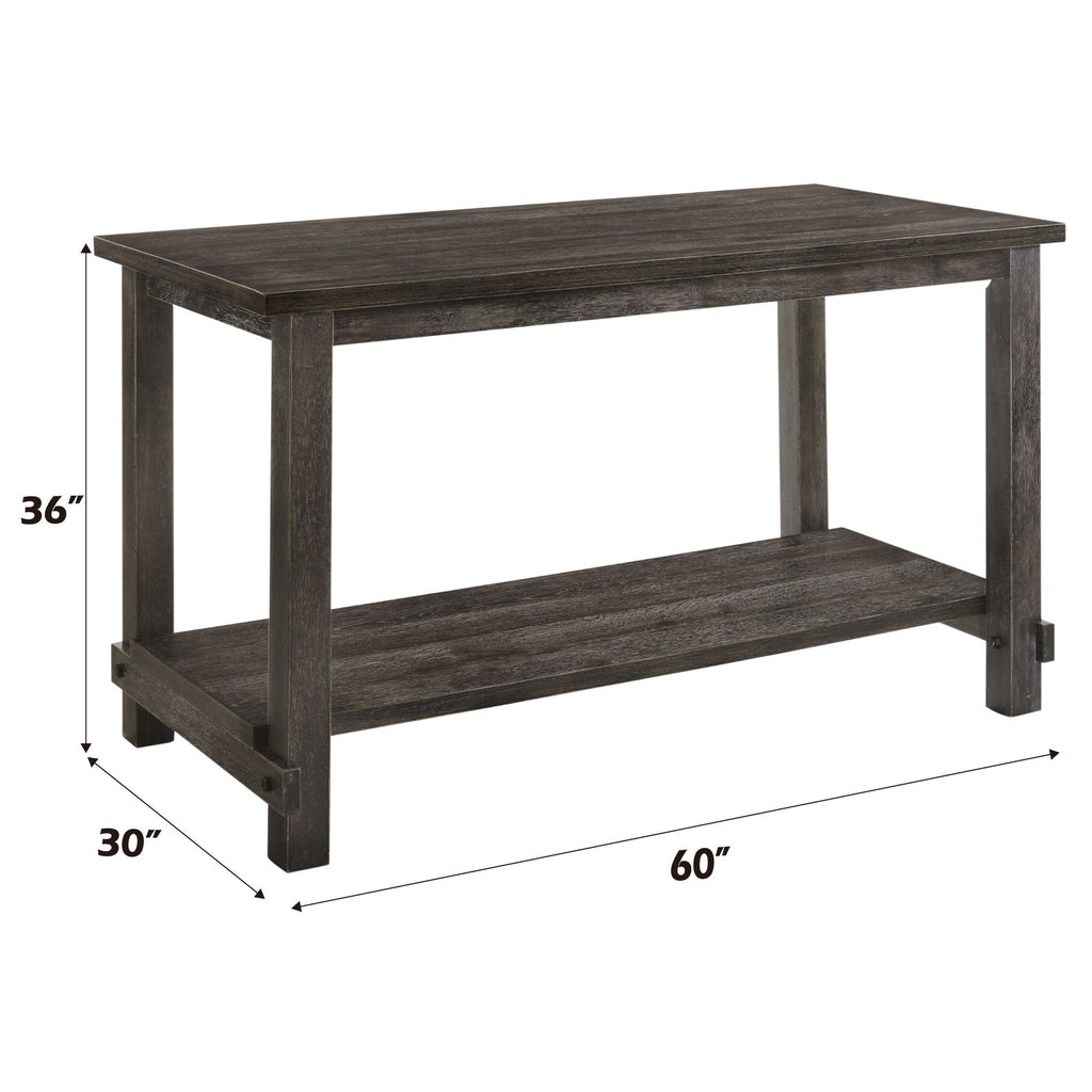 Gray Counter Height 7-Piece Dining Room Set with Modern Design - Martha II