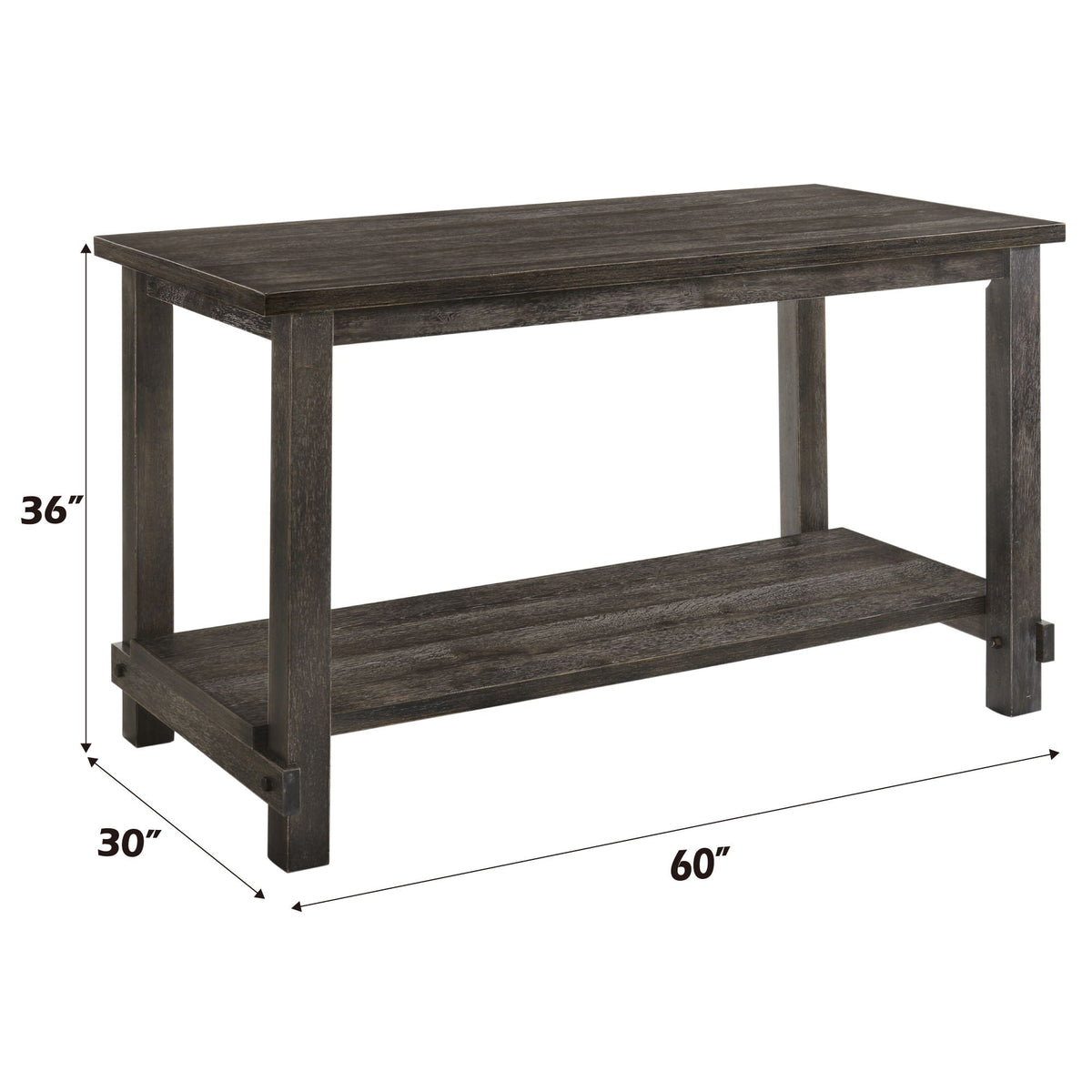 Gray Counter Height 7-Piece Dining Room Set with Modern Design - Martha II