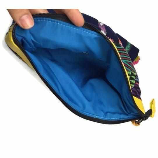 Vegan Leather Up-cycled Embroidered Textile Huipil iPad Case - Guatemala